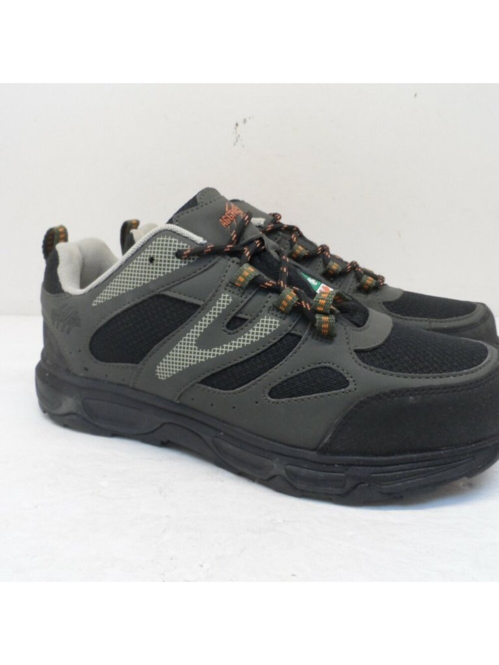 AGGRESSOR Mens Low-Cut Steel Toe Steel Plate Safety Hiking Shoes Grey Size 8.5M
